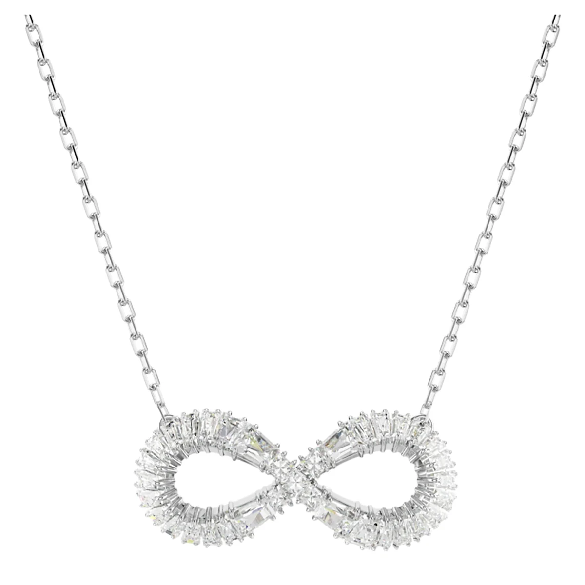 S&S Women Classic Copper Circle Crystal Zircon Pendant Necklace Silver Rose Gold Plated Sparkling Cubic Zirconia Dainty Chain Party