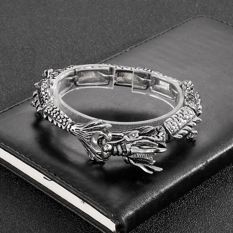 KALEN Fashion Domineering Bracelet Retro Friendship Animal Men's Charms Stainless Steel Dragon Bracelets Bangles