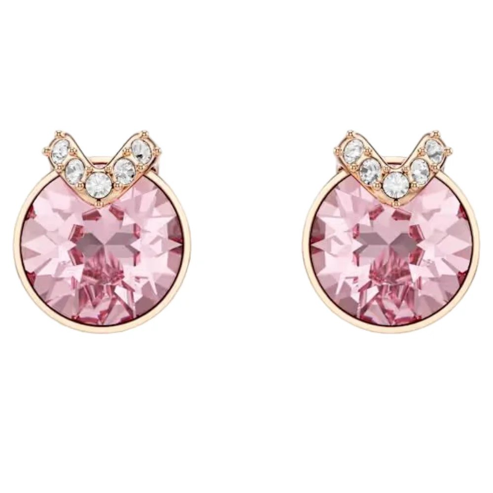 S&S Luxury Vintage Brass Zircon Sparkling Drop Earrings Elegant High-End Jewelry for Women for Parties & Special Occasions