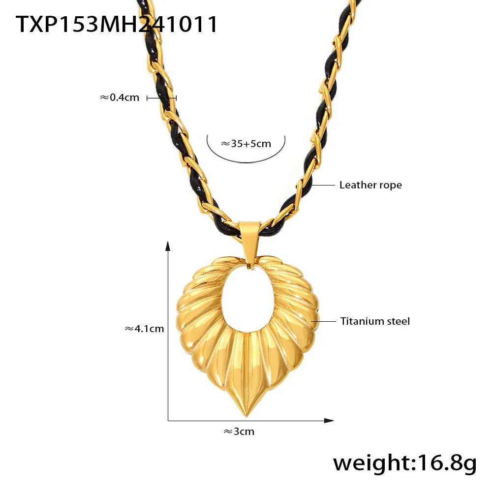 Big Love Heart Zircon Necklace & Earrings | Sparkly Rhinestone Stainless Steel Gold Fashion Jewellery
