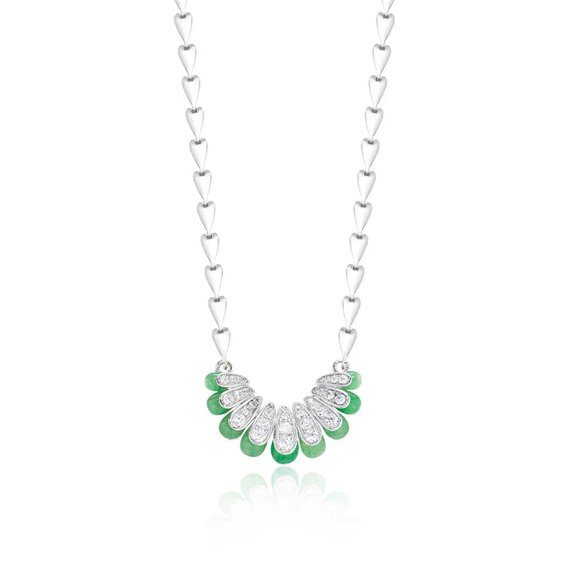2025 New Cute Bent Moon Necklace Earrings Two-Piece Set Compact and Exquisite Brass Jewelry with Zircon for Men and Women