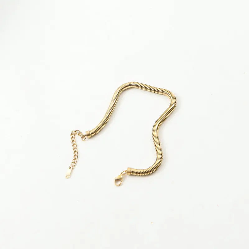Trendy Stainless Steel Anklet 5MM Round Snake Chain Fashion Girl's Ankle Bracelet Chain