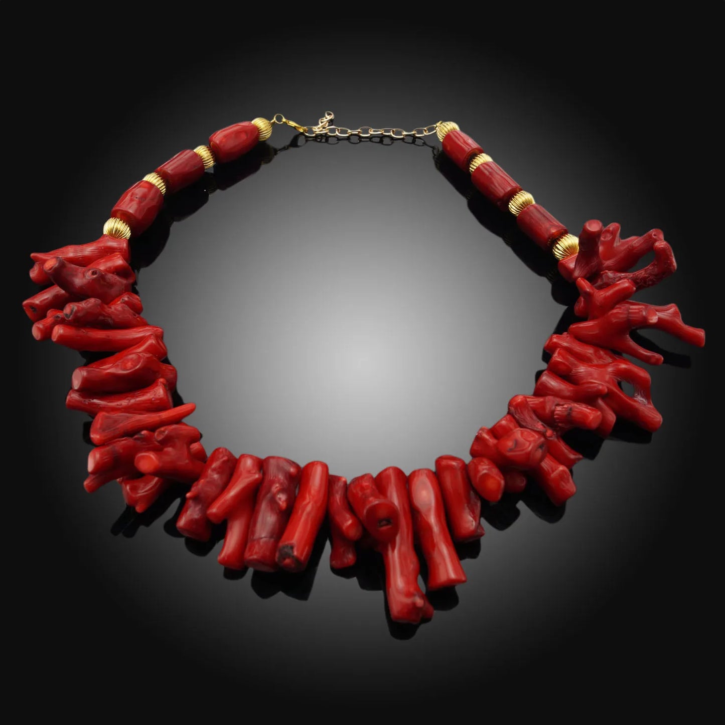 Zhuerrui Luxurious Red Coral Bead Design Sets Nigerian Women Like Gold Accessories Bracelet Set Irregular Cut Jewelry HF17041303