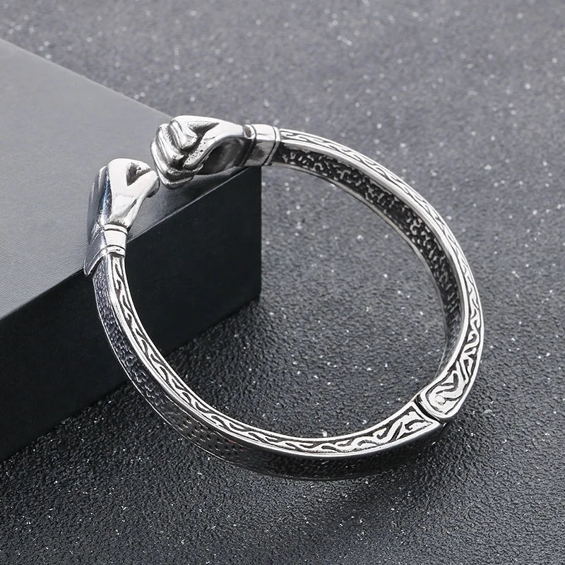KALEN Sporty Stainless Steel Fashion Bracelets Bangles Open Cuff Boxing Bracelets