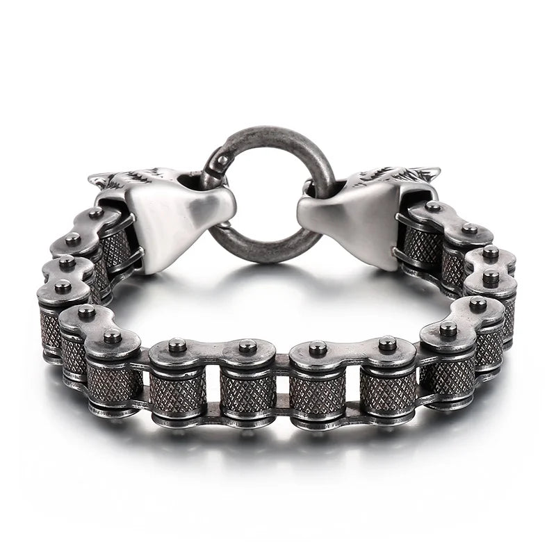 KALEN Stainless Steel Bicycle Chain Men Quality Gold Black Steel Color Mixed Strong Bracelet