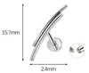 S&S ASTM F136 Titanium Labret Stud | Zircon | 83 Designs | Titanium & Gold