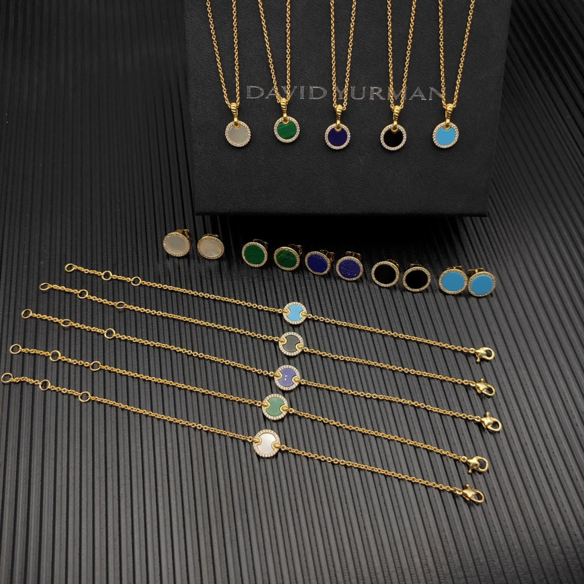 FASHIONISTA DY High-Quality Silver-Plated Round Beaded Bracelet with Diamonds, Gold-Plated Colored Gemstone Bracelet, Jewelry