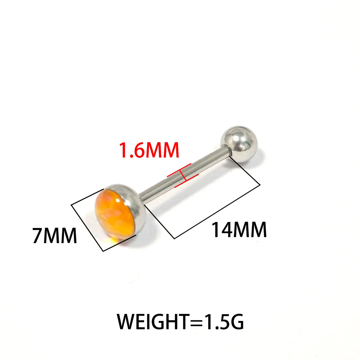 S&S Titanium Zircon & Opal Labret Stud – Collection