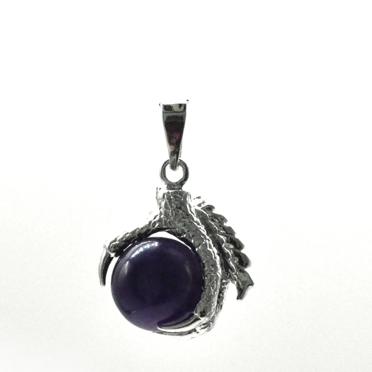 REDheart Womens Dragon Claw Pendant Necklaces Natural Gem Stone Beads 16mm Ball Crystal Quartz Women Men Yoga Gothic Jewelry