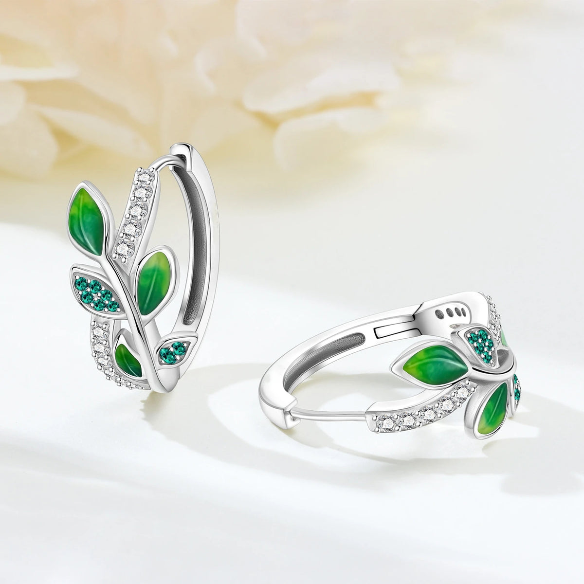 S&S Silver Plated Zircon Flower Drop Earrings | 16 Colours