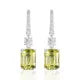 MUSHAN Jewelry Factory 925 Silver 8*11 High Carbon Diamond Earrings Rectangular Chamfered Flat 4 Carat Ear Hooks for Women