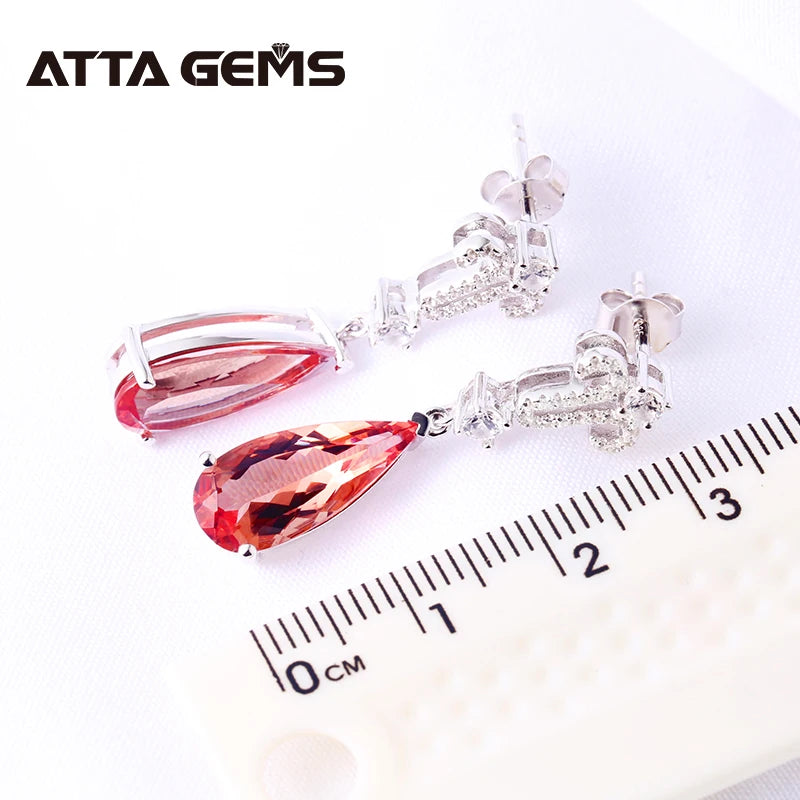 925Sterling Silver Zultanite Jewelry Set Pear Cut Created Sultanite S925 Romantic Style Diaspore Jewelry for Wedding Anniversary