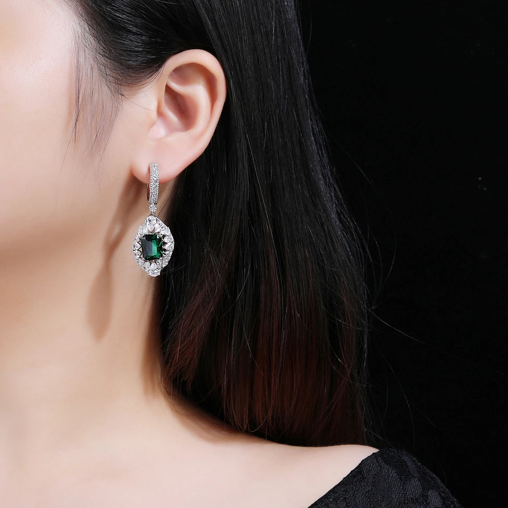 MUSHAN Jewelry Factory Pure Silver Stud Earrings With High End Feel Electroplated Gold High Carbon Diamond Jewelry