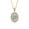 New Arrival 925 Silver Fine Jewelry Set High Quality Fashion Gemstone Adjustable Colorful Pendant Necklace for Women Gifts