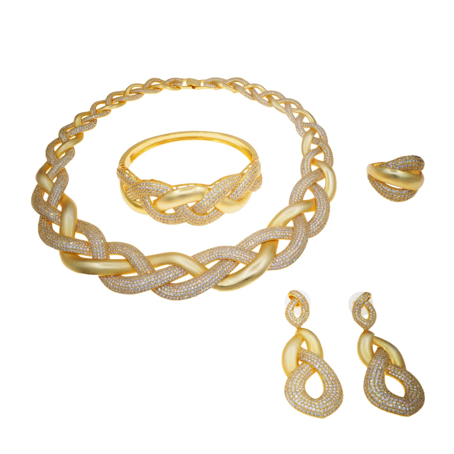 Zhuerrui High-end Accessories Gold Jewelry Set Simple Beads Necklace Jewelry Sets Factory Women's Birthday Party HZ24003198