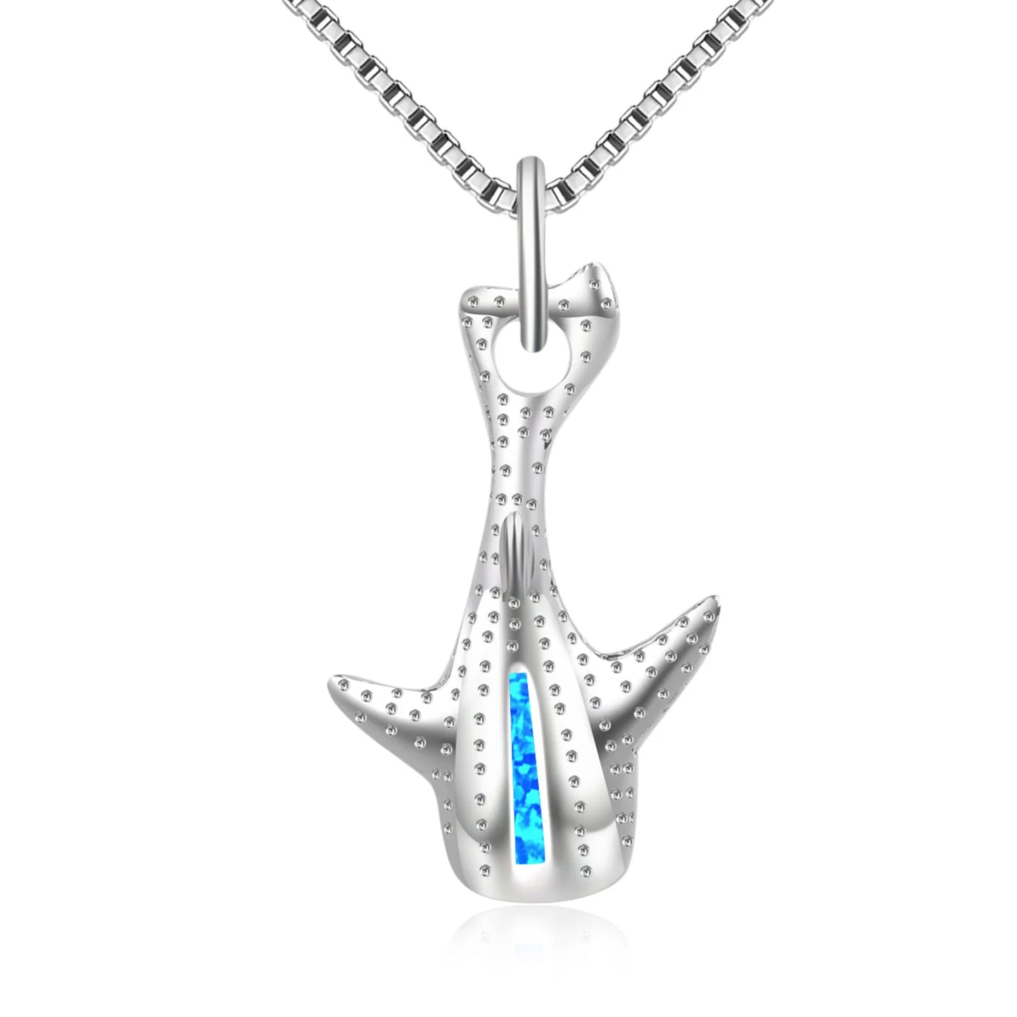 Hawaii Ocean Christian Copper Opal Pendant for Women Ocean Style Whale Sweater Chain Necklace Minimalist Opal Jewelry
