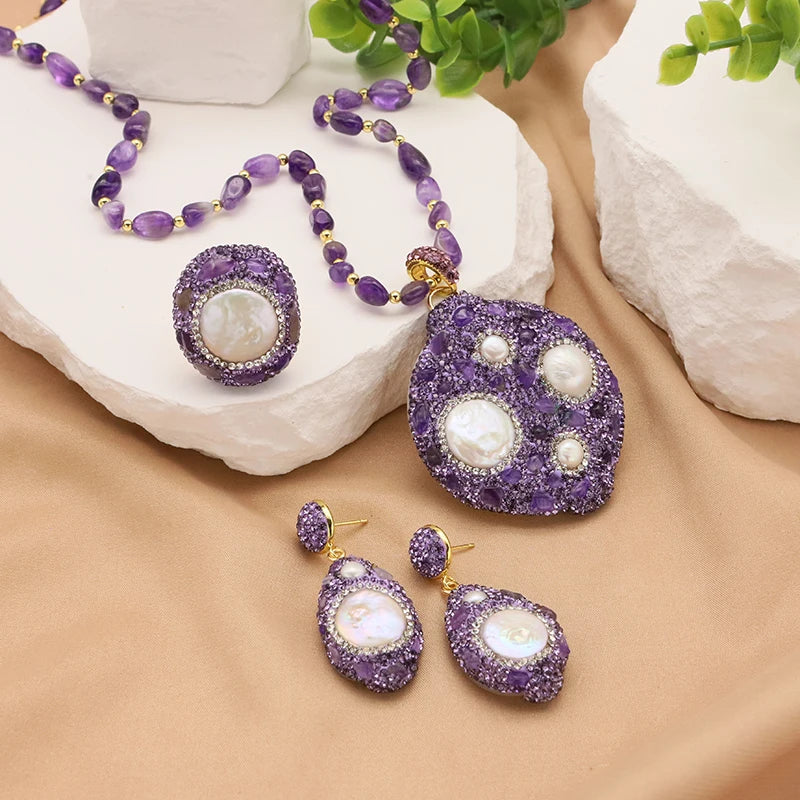 GLSEEVO 18K Gold Plated Natural Freshwater Pearl Jewellery Sets — Luxury Bridal & Wedding Collection