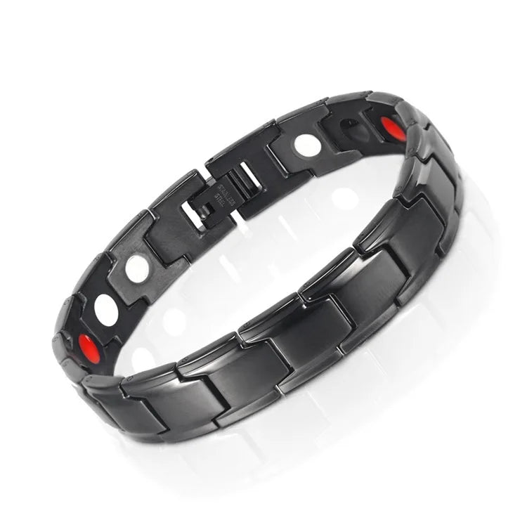 Magnetic Therapy Bracelet Health Care Germanium Energy Magnetic Therapy Titanium Steel Bracelet for Men