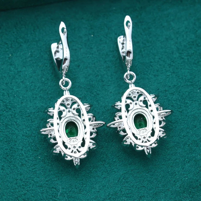 XOTICA Custom 925 Silver Drop Earrings for Women Fashion Zirconia Jewelry Wedding Gift