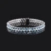 Gemfiori U03 Abiding Colored Natural Gemstone Oval Cut 4x6MM 7IN 10.7g 925 Sterling Silver Garnet Citrine Peridot Topaz Tennis Bracelet