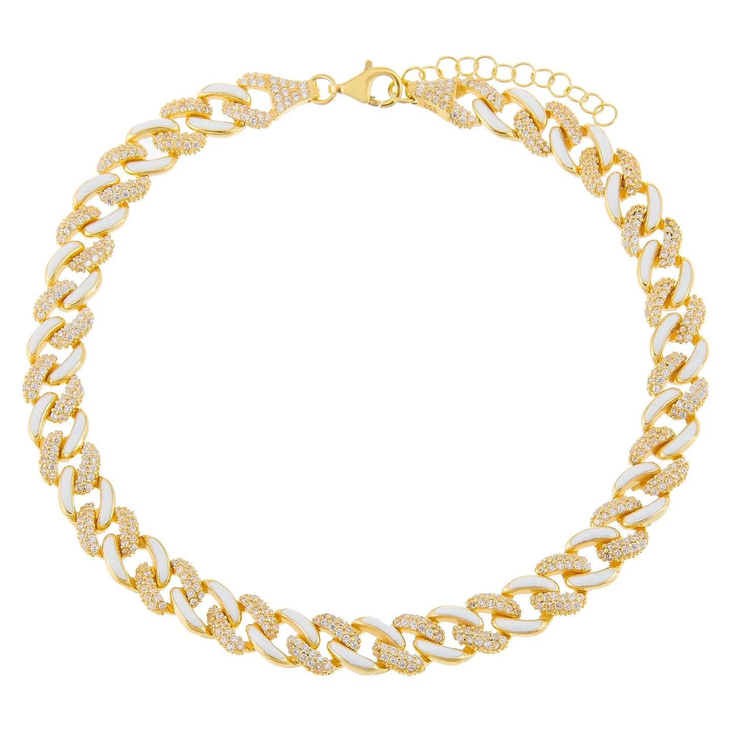 2024 Summer Colorful Jewelry Neon Enamel Cuban Link Chain Anklet for Women