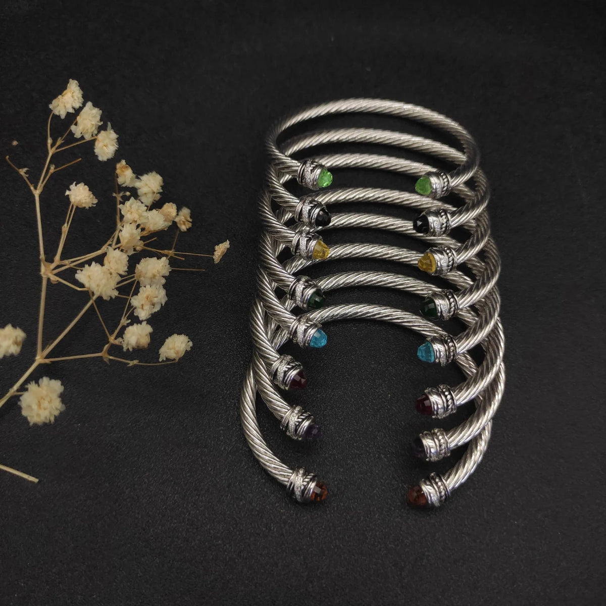 FASHIONISTA DY High-Quality 5mm Silver-Plated Beaded Fashion Bracelet, Fashionable Silver-Plated Beaded Bracelet, Jewelry