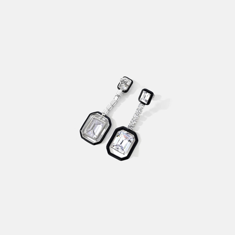 MUSHAN Jewelry Factory Pure Silver Stud Earrings With Gold Plating and High Carbon Diamonds Inlaid Are Cross Border Bestsellers
