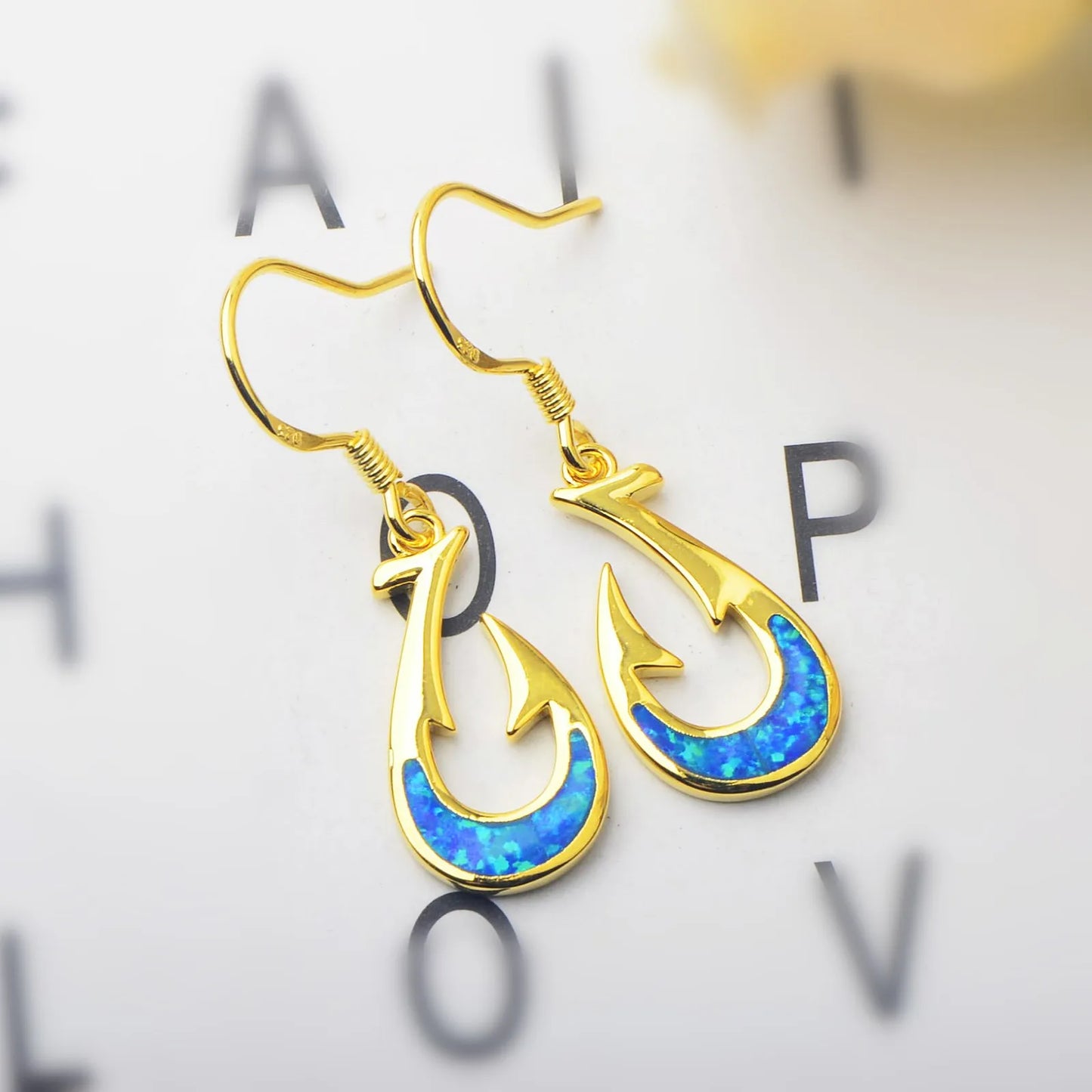 Vibrant Cluster Opal Fishhook Earrings  Accent  Beach-Chic Jewelry Bulk Gifts