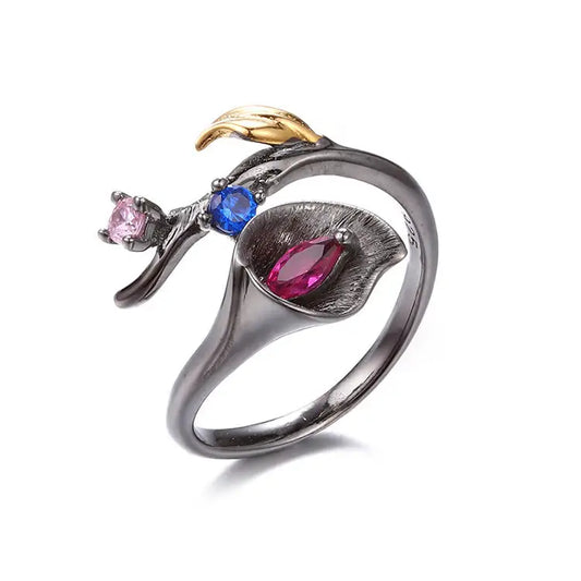 Finger Nail Ring Corundum Stone 925 Sterling Silver for Wholesale