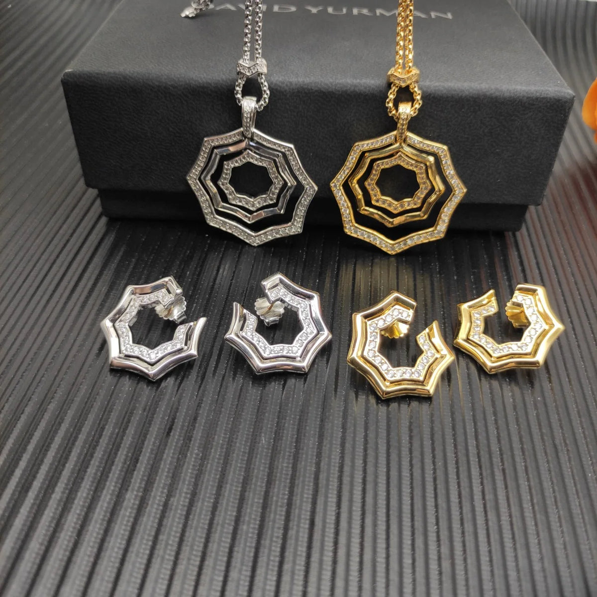 DY High-Quality Silver-Plated 27*8.5mm Diamond Earrings. Gold-Plated Earrings. Jewelry Wholesale.