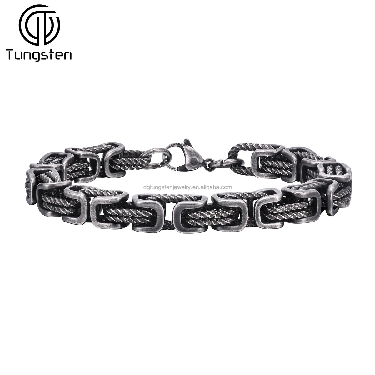 VIKING Byzantine Chain Bracelet – 8mm Stainless Steel