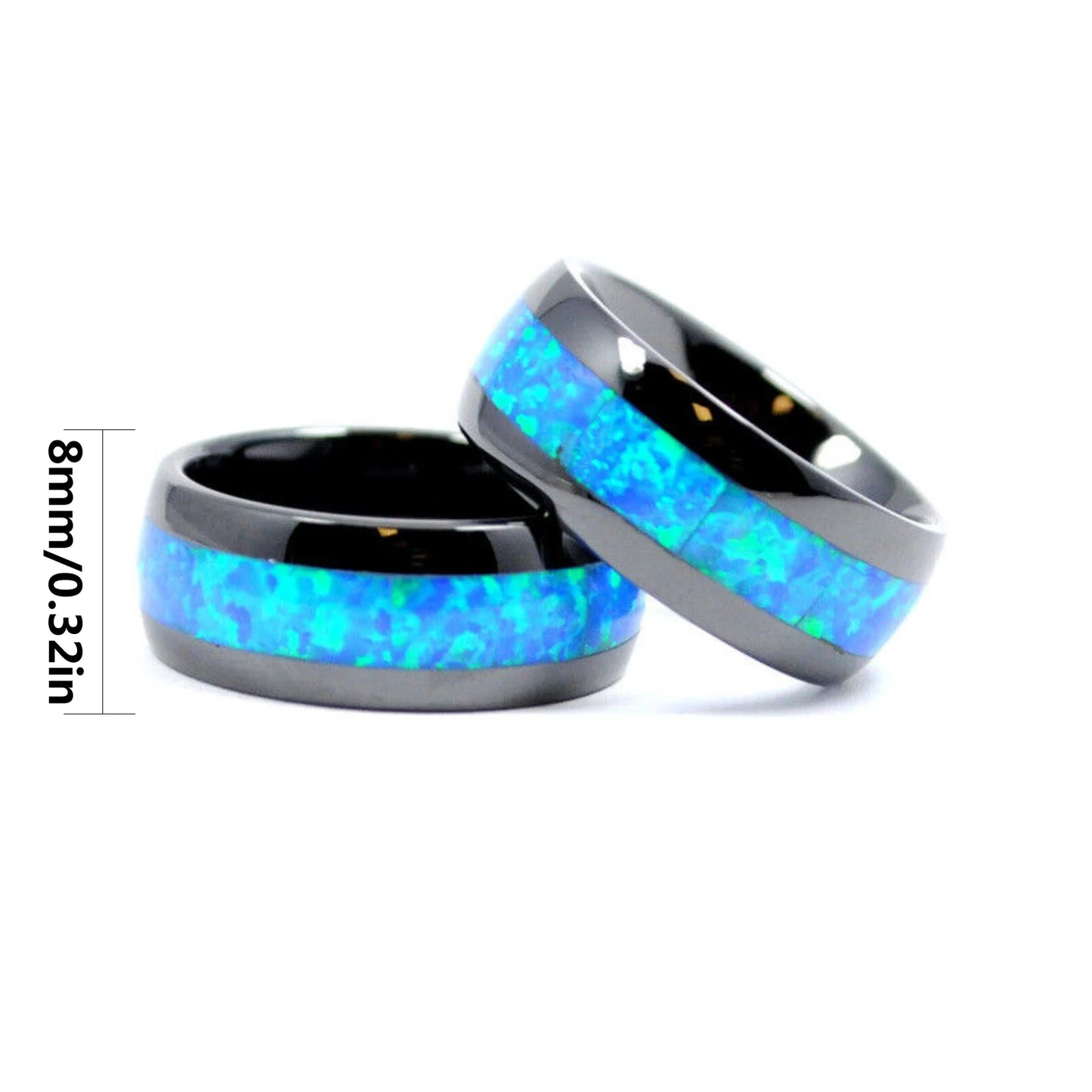 Iridescent Gem Stainless Steel Band | Dainty Daily Wear Jewelry for Women Trendy Style