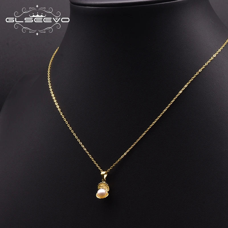 Natural Freshwater Pearl Pendant Necklace for Girl Party Gift Fashion Necklace Jewelry