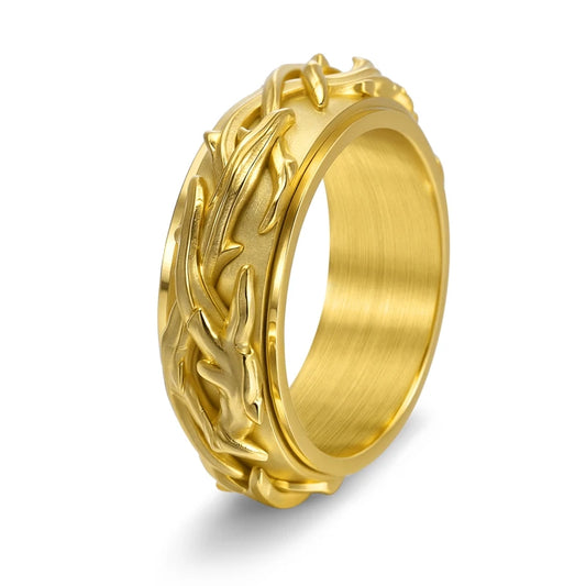 NEWLiFE REBEL Quayside Passage Cross Ring in Stainless Steel
