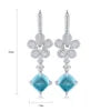 Gemfiori Custom Women's Paraiba Sugar Tower Earrings S925 Customized Symmetrical Design Earrings