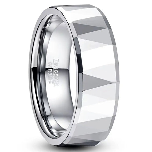 NEWLiFE REBEL Gesture Haven 8mm Ring in Tungsten