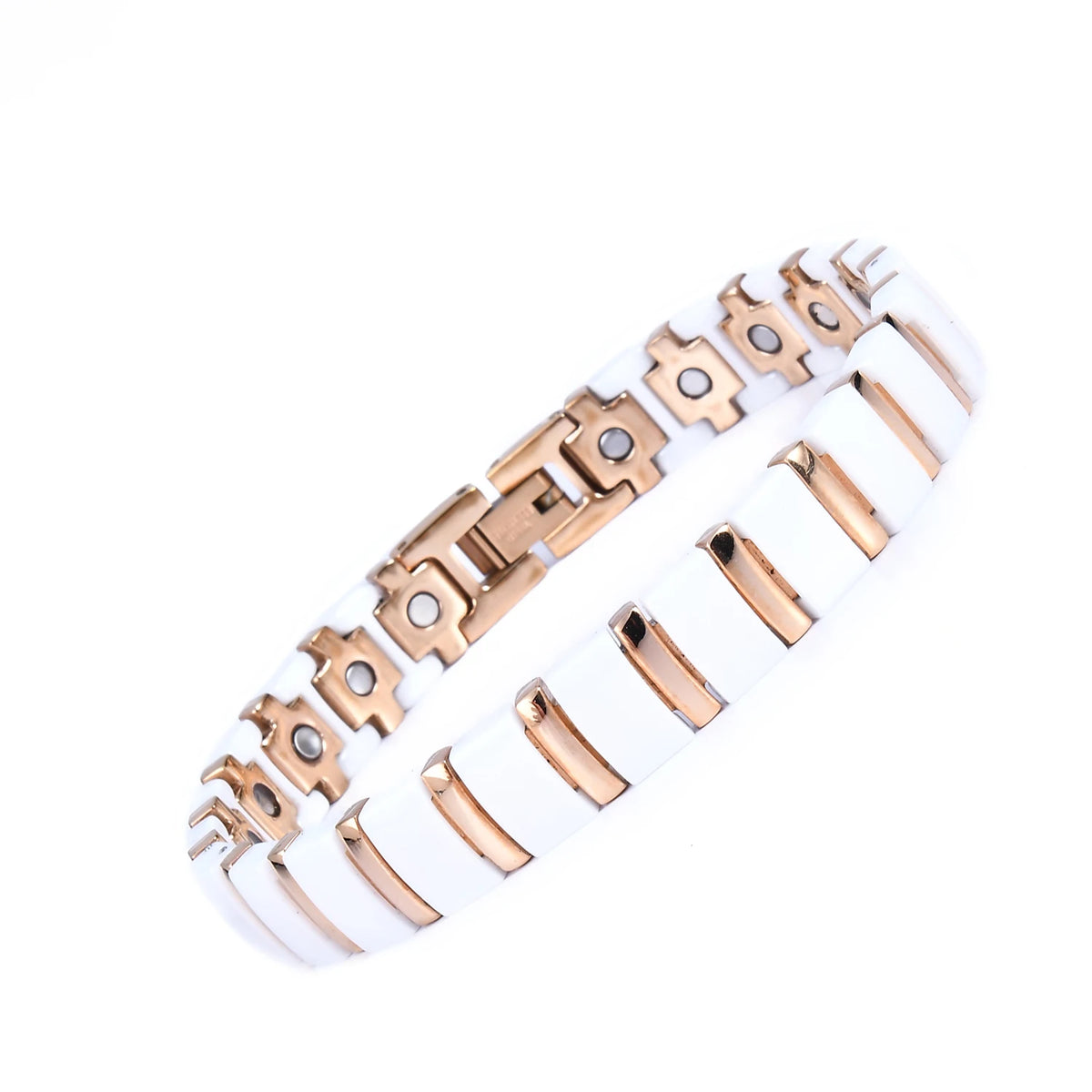 2026 Factory Wholesale Lady Men Couple Bio Negative Ions Tungsten Steel Magnet Therapy Massage Stone Hand Use Bracelet
