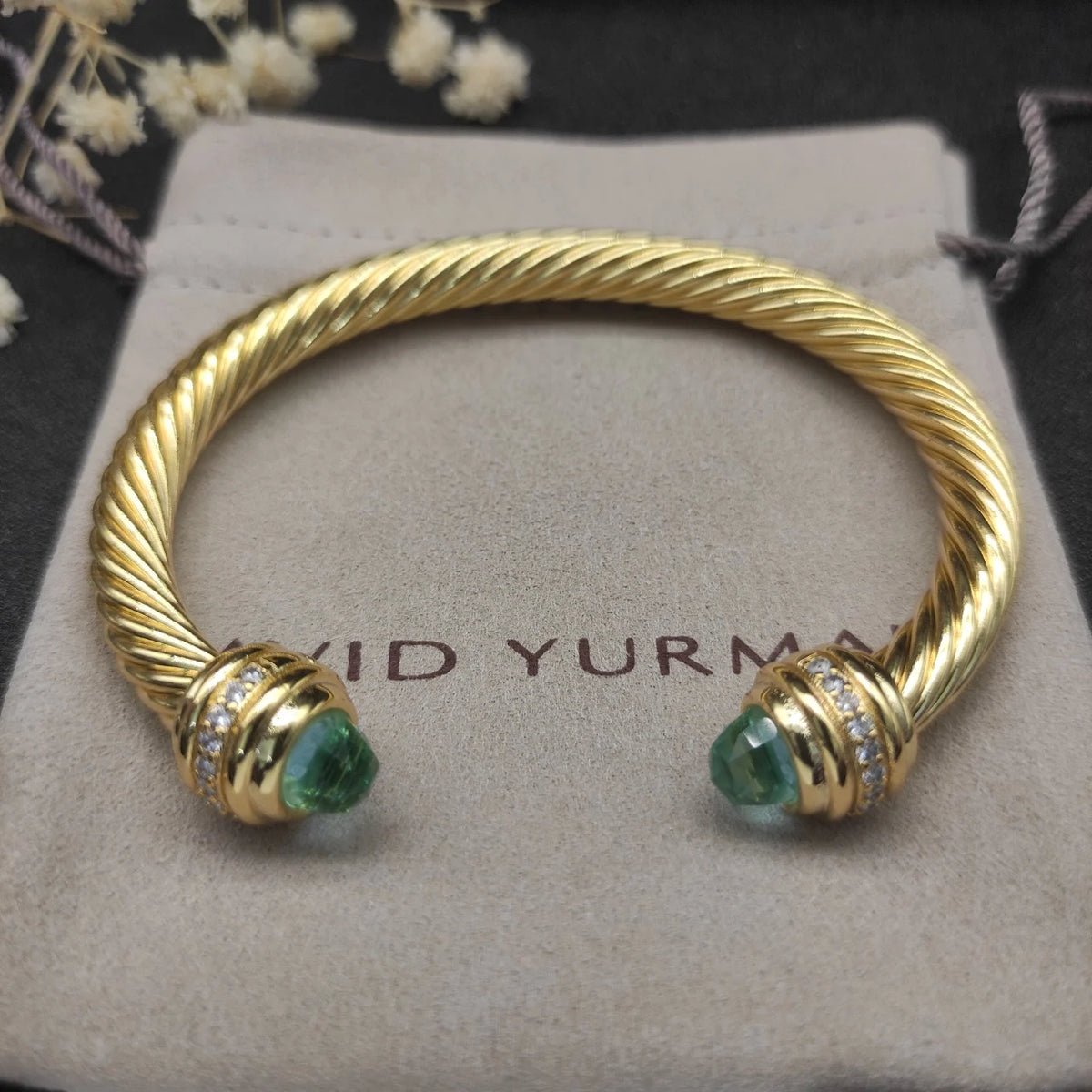FASHIONISTA DY High-Quality 7mm Gold-Plated Diamond-Set Fashion Bracelet, Unisex Silver-Plated Diamond-Set Bracelet, Jewelry