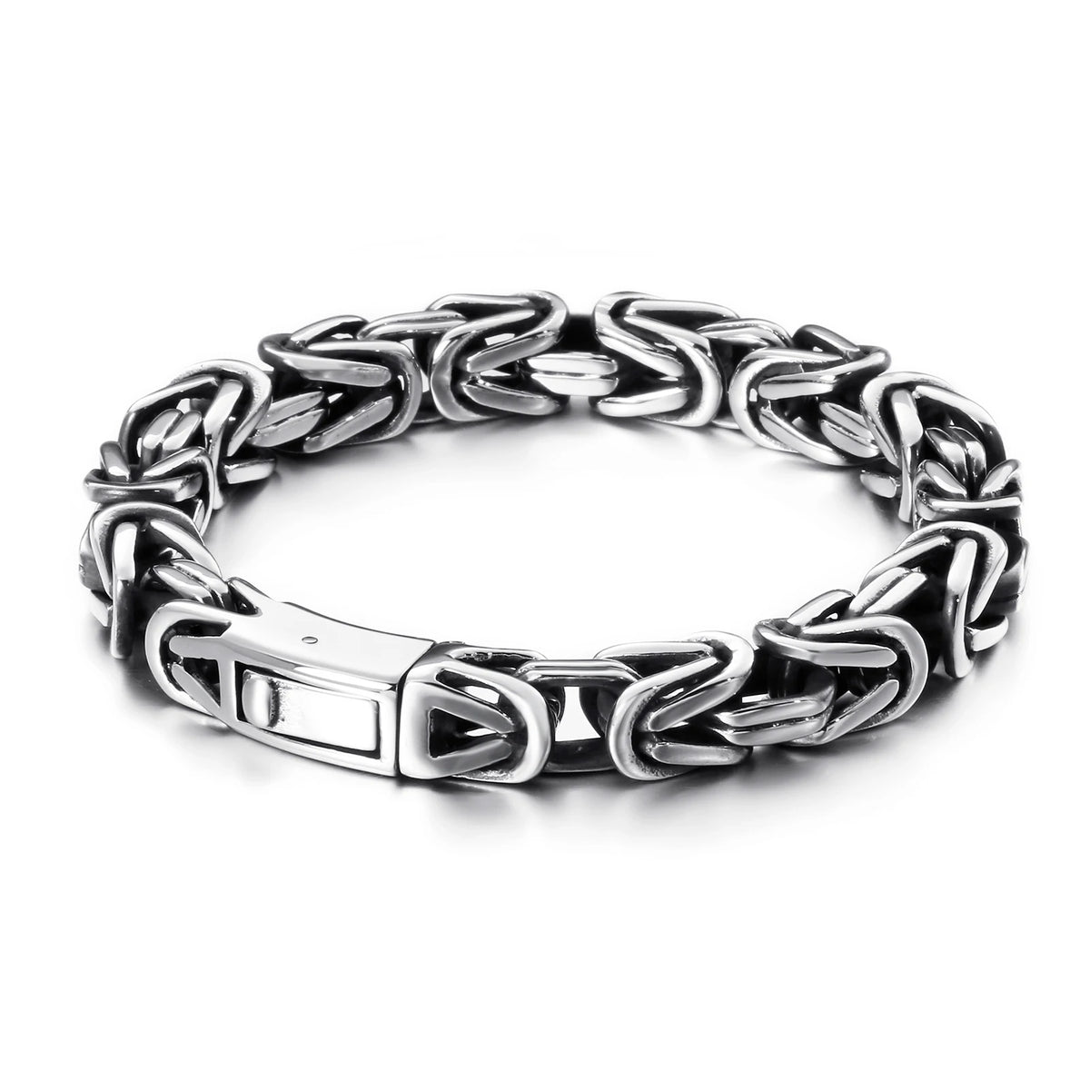 REBEL VIKING Multi-Layer Bracelet & Necklace Set – Silver Plated