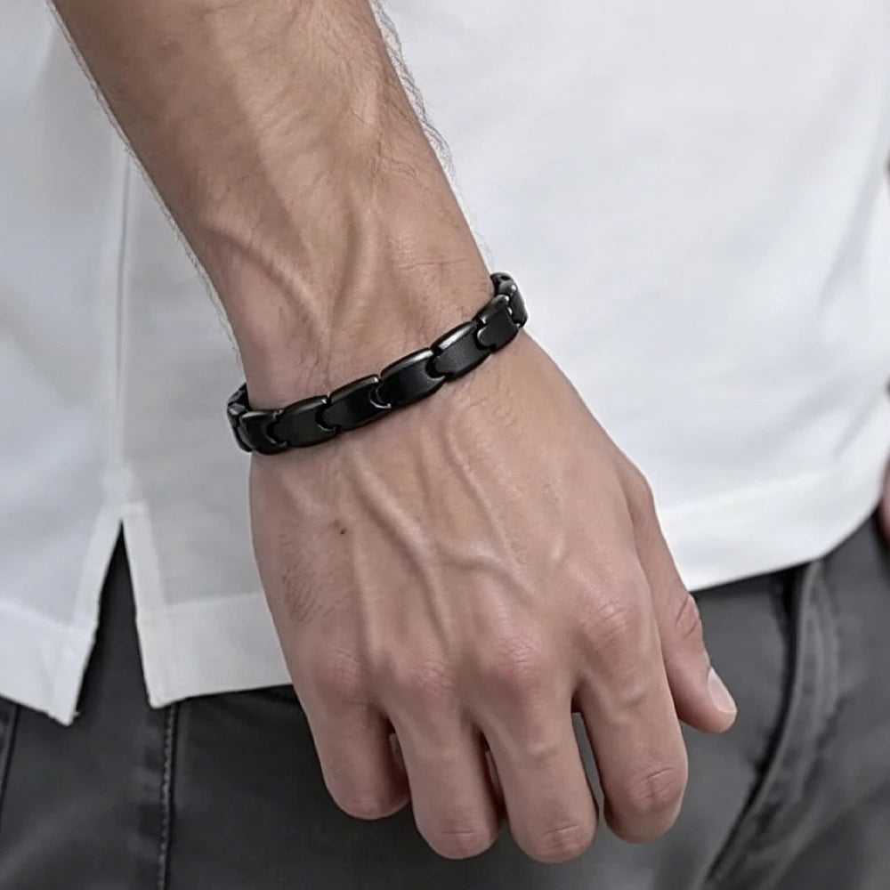 REBEL Unisex Magnetic Stainless Steel Buddhist Bracelet