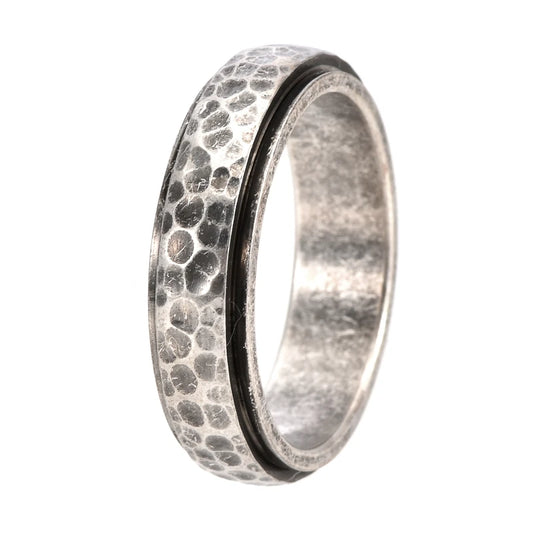 NEWLiFE REBEL Westward Rise Ring in Stainless Steel