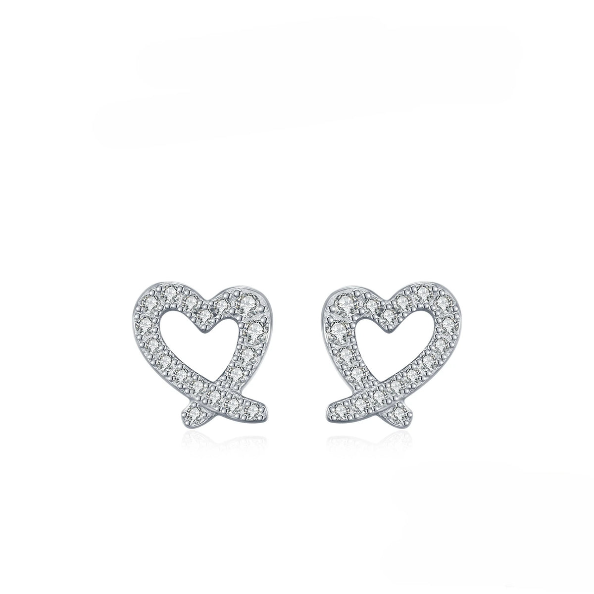 S&S 925 Sterling Silver Heart Moissanite Jewellery Set – Collection