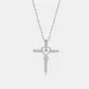 REDheart Fine Jewelry Cross Necklace Women Irish Celtic Claddagh Rose Silver 925 Gold Plated Hollow Cross Necklace for Women
