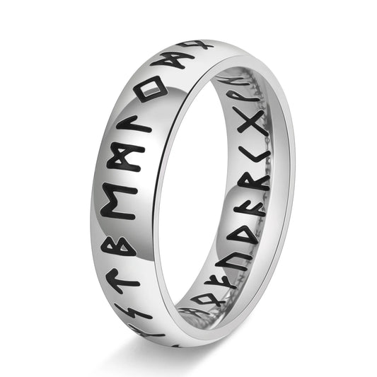 NEWLiFE REBEL Aspect Echo 6mm Viking Ring in Stainless Steel