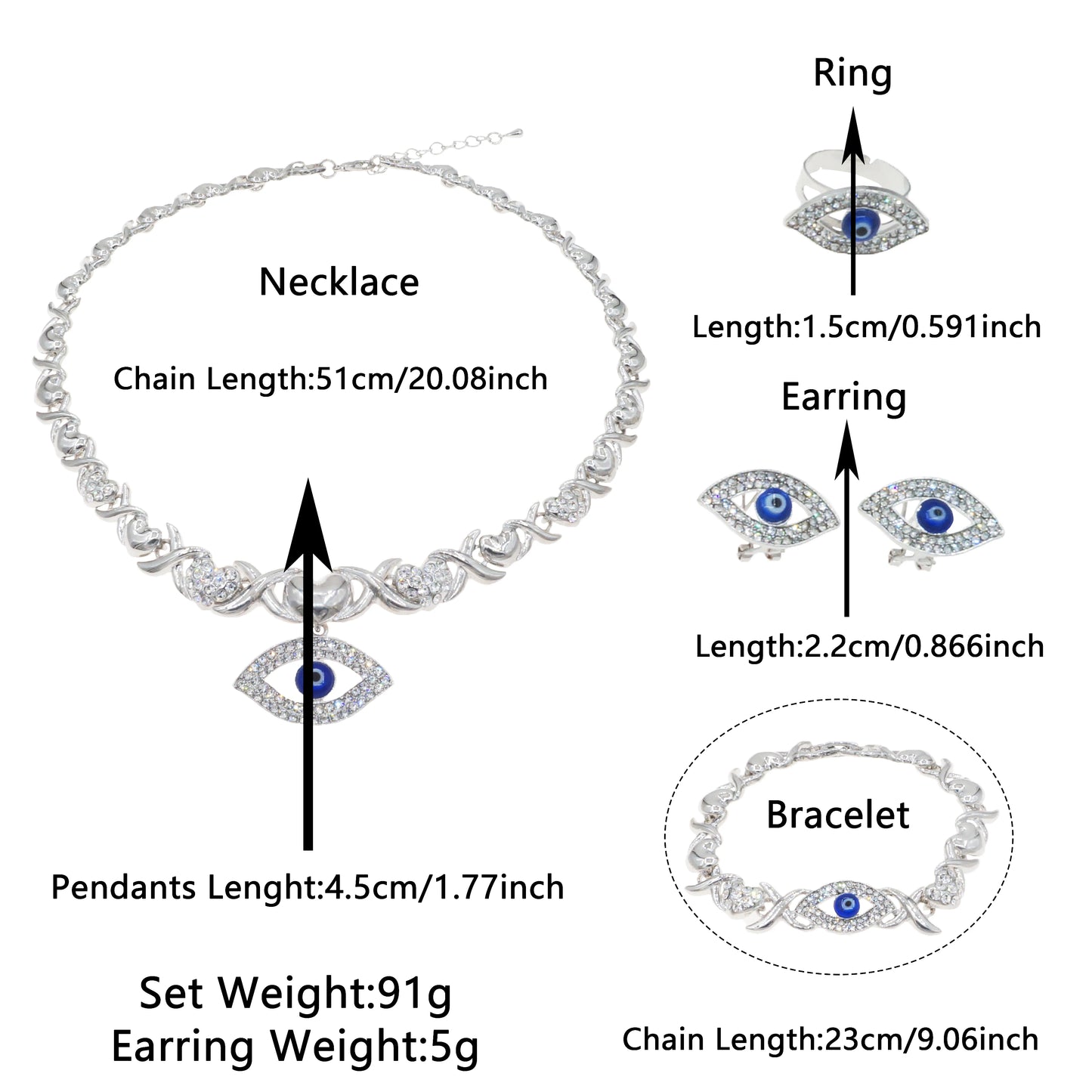 Zhuerrui Hot Selling Eye Picture Necklace Set Dubai Ladies Popular Gold Jewelry Set American Wedding Party Accessories X0201