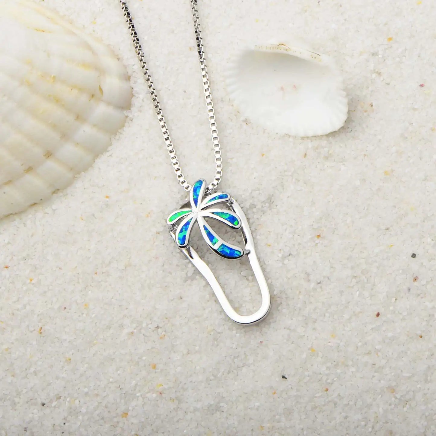 Geometric Silver Plated Copper Alloy Opal Necklace Aobao Christian Classic Anniversary Gift