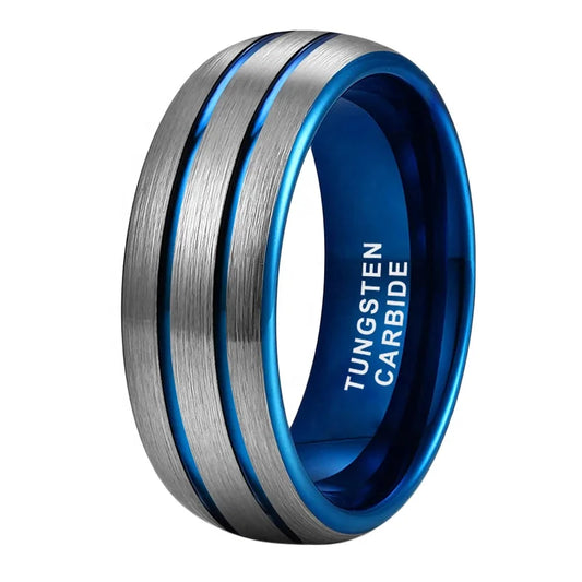 NEWLiFE REBEL Contour Pulse 8mm Tungsten Ring