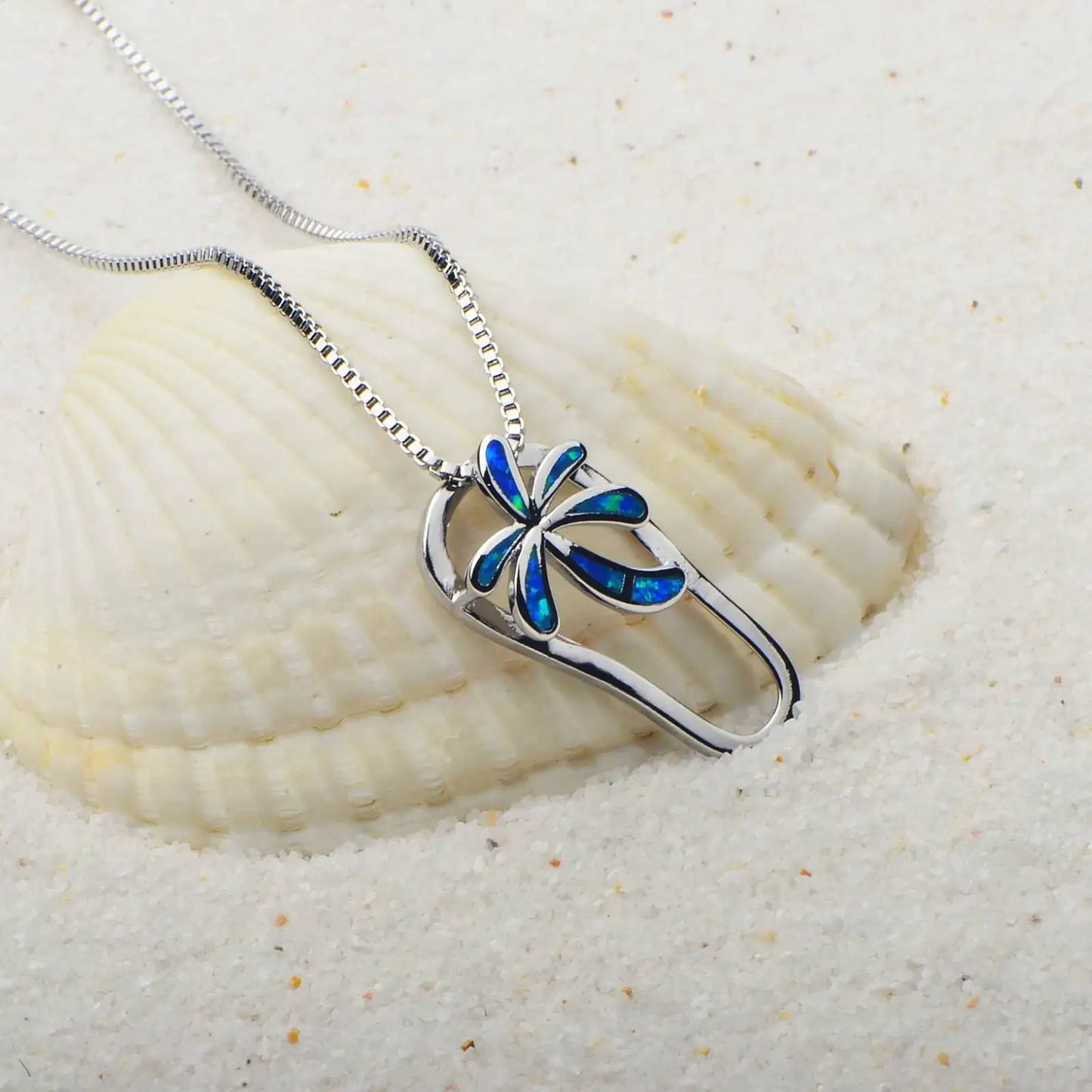 Geometric Silver Plated Copper Alloy Opal Necklace Aobao Christian Classic Anniversary Gift