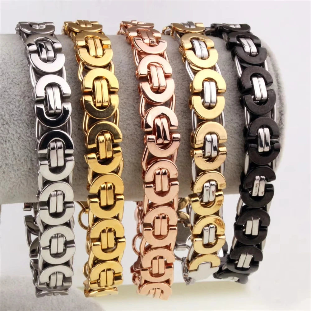 REBEL Byzantine Link Stainless Steel Bracelet