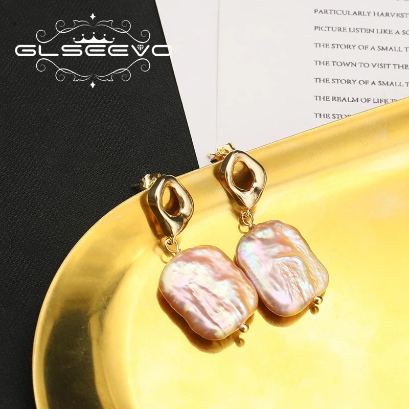 925 Sterling Silver Ear Stud Geometric Hollow Out Original Design Woman Earrings Female Temperament Jewelry